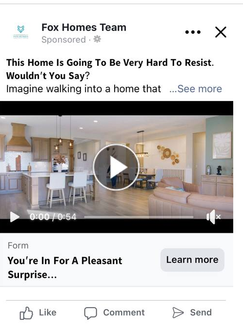 117 Pintail Way — Retargeting Ad on Facebook & Instagram